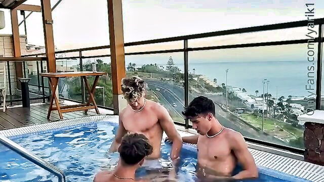 anal fuck, handjob, sucking - tattooed girl orgy