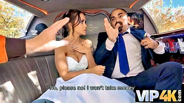 Jennifer Mendez - jennifer mendez vip4k bride allows her husband to watch her getting anal in a limousine VIP4K