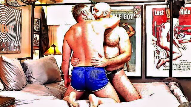 blowjob, homemade, amateur - bald bear fuck