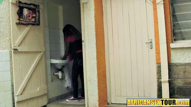 ebony, african, black - african girl blowjob