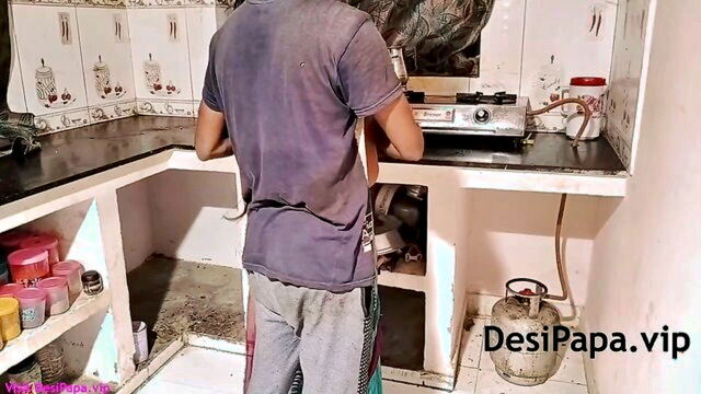 hindi, desi, doggystyle - indian bhabhi kitchen fuck