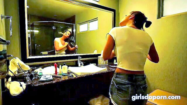 big ass, big cock, doggy style - brunette gets fucked hard