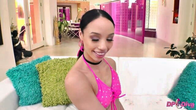 double penetration, threesome, cumshots - alexis tae dp