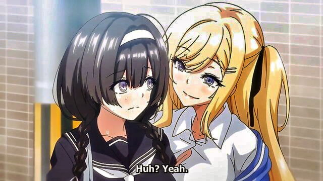 schoolgirl, orgy, pigtails - yuri hentai orgy