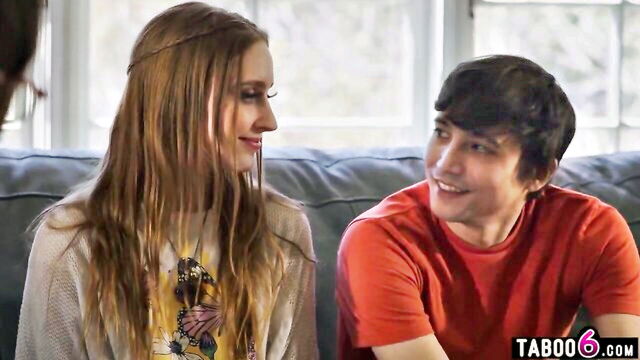 Laney Grey, Chad Alva - counselor watches hairy pussy licking