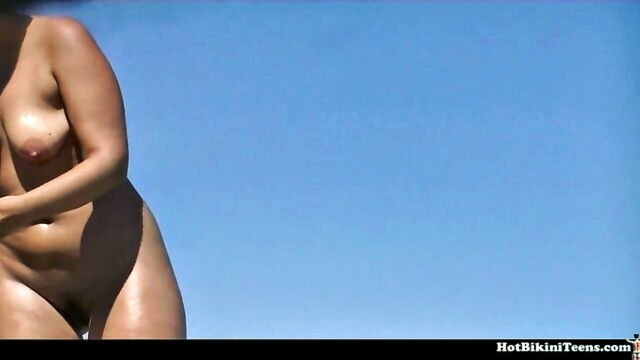 beach, voyeur, nude - small boob teens topless beach walk