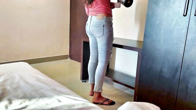 beautiful, businessman, fast - indian girl hotel room sex