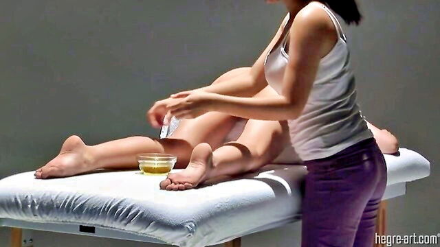 lesbians, massage, hq porn - marjana horstmann lesbian orgasm