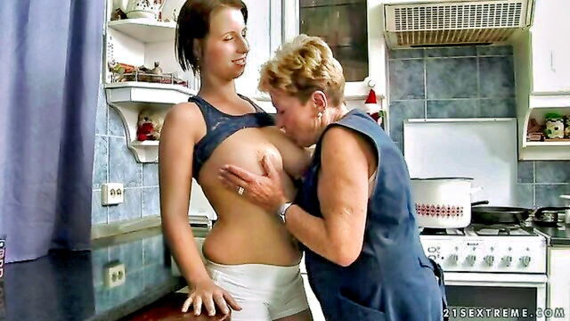 hairy pussy licking video : Old Young Lesbian Love