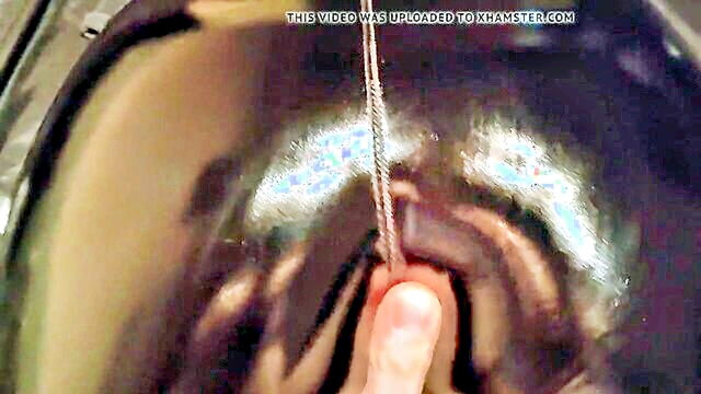 ShinyJulia - massage and cum for my ass in pvc leggings ShinyJulia