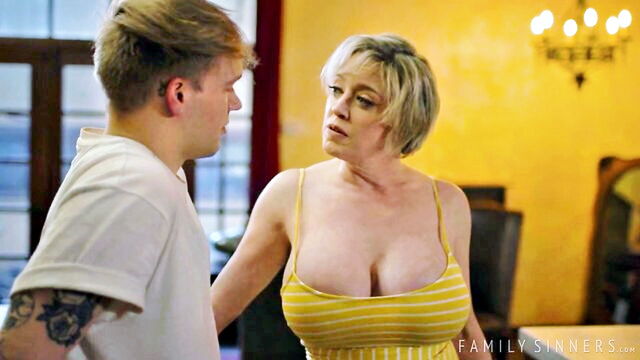 Dee Williams - mature blonde gets a facial