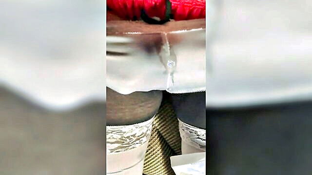 cum in panty, cum, cum in my panties - wearing lingerie and masturbating receiving ejaculation inside my underwear