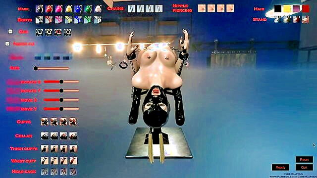 intense leather fetish bdsm experience with latex clad dominatrix : CyberCaptain