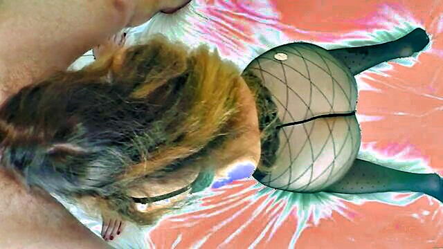 AlinaRose - young amateur step sister in pantyhose gives a blowjob and performs a thighjob AlinaRose