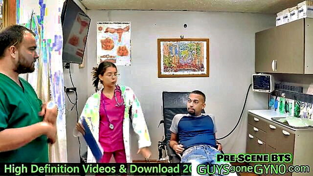 Doctor Tampa, Lenna Lux - doctor patient angel ramiraz indulges in self pleasure in front of sexy nurse in behind the scenes footage Angel