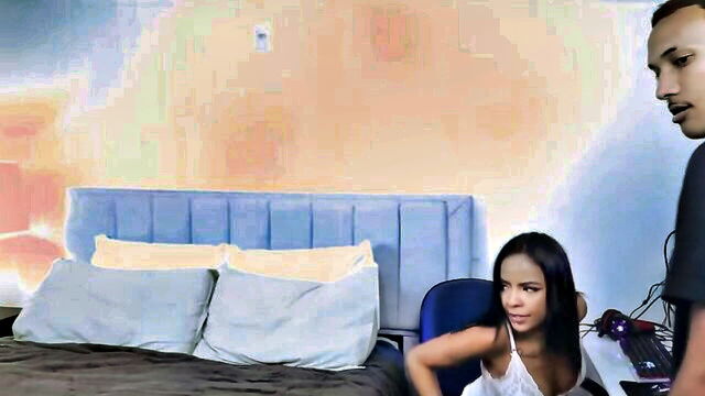 latina, interracial, blowjob - hotwife banging my buddy