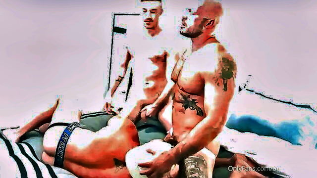 orgy, tattoo, stud - heathen halo orgy