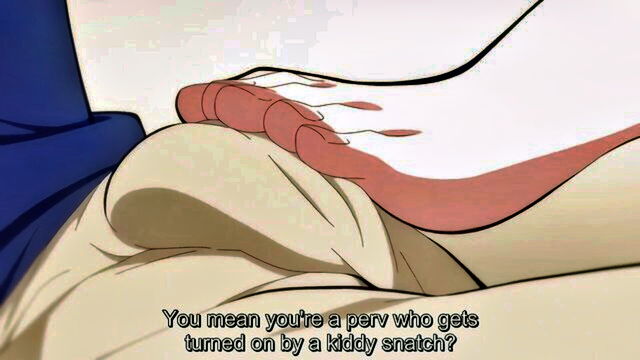 upskirt, shaved pussy, footjob - hentai pussy