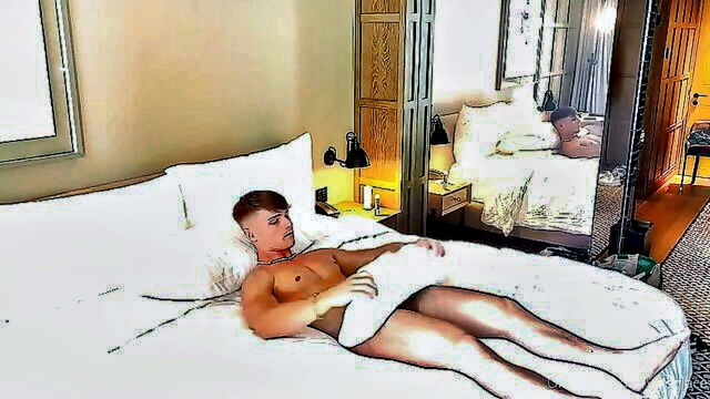 handjob, 2 gay, jerking - cute twink jerking off