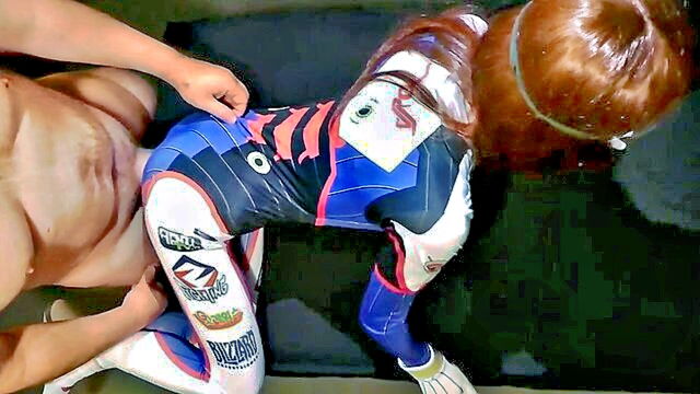 dva gets mauled in cosplay