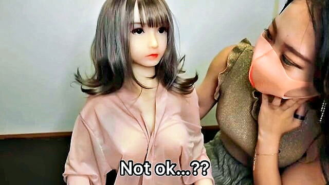 first threesome with sex doll