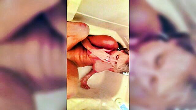 in shower, exgirlfriend, buffy - my former girlfriend buffy being peed on while showering a charming blonde who was not pleased about it