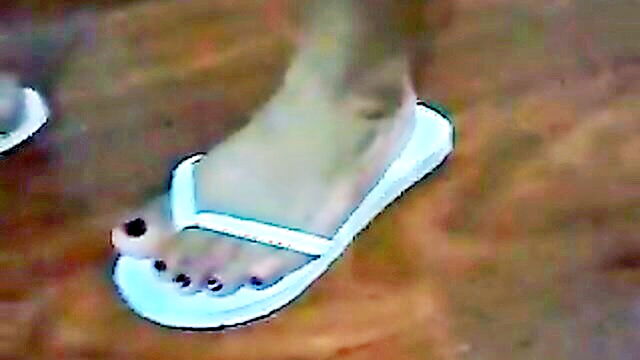 feet, flip flop, flip - sizzling latina feet in sandals