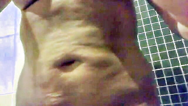 blonde mom, blonde hot, blond - arousing encounter with my mature girlfriends pee in the shower