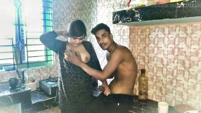 Desi - indian step sister kitchen sex