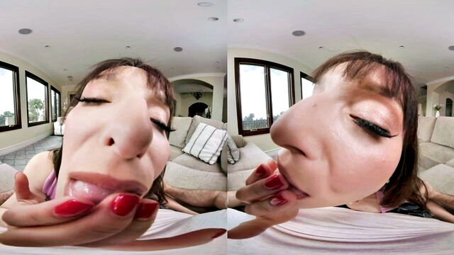 big tits, blowjob, cumshot - vr porn pov