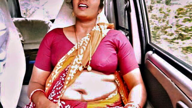 car sex, big boobs, indian mom - sloppy van hook up