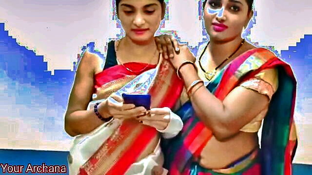 Your Archana - chachi and stepbrother gang up to pleasure 18 year old desi girl with big boobs and mofadilation Your Archana