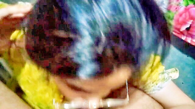 young desi schoolgirl indulges in passionate lip sucking with her south asian partner : Dasi couple