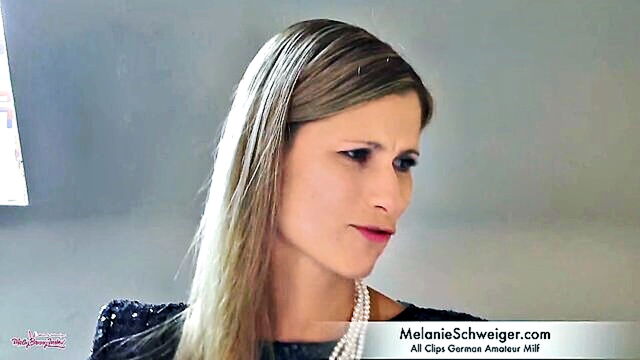a german amateur milf fulfills a fans date from the internet and satisfies her sexual desires : Melanie Schweiger