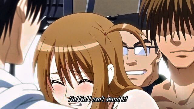 gangbang, mind control, vibrator - busty anime on train
