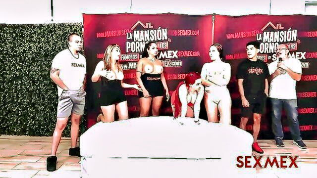 blonde, latina, milf - sexmex mansion video