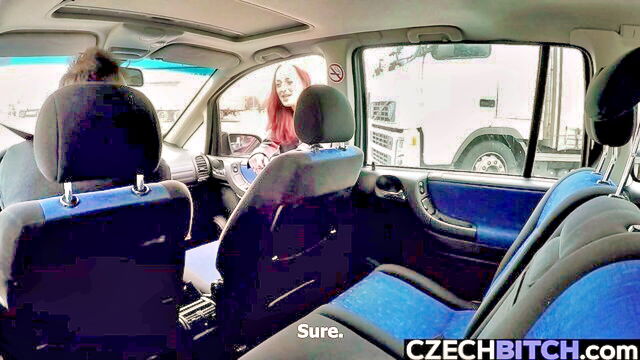 czech bitch in car : CzechAV