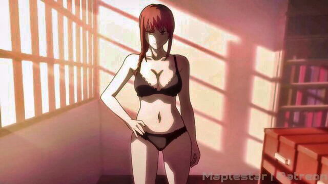 ponytail, pussy licking, redhead - chainsaw man porn