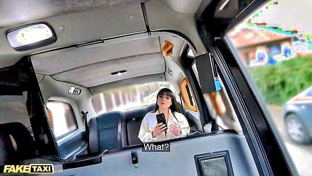 horny nerdy italian beauty takes provocative nude photos in the back of a fake taxi : Fake Taxi