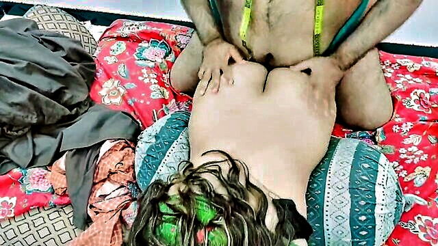 PakistaniCouple - young indian girls measurements taken by tailor in seductive manner then penetrated in all openings with explicit high definition footage PakistaniCouple
