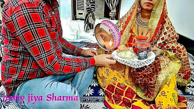 Hotty Jiya Sharmaa - indian wife lover love story takes a dirty turn with karwa chauth special 2022 Hotty Jiya Sharmaa