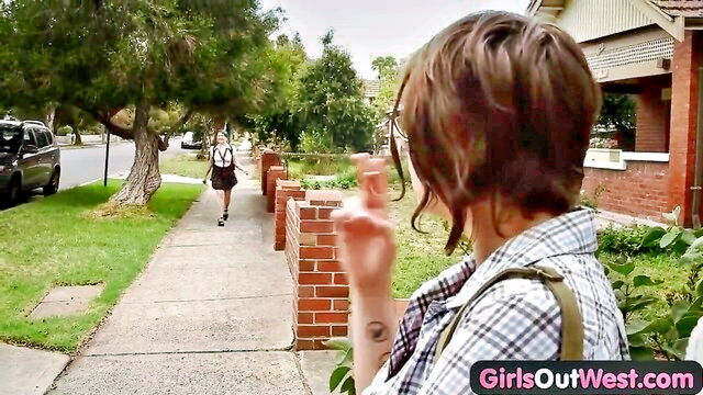 sex, girl, lesbian - hairy lesbian strapon