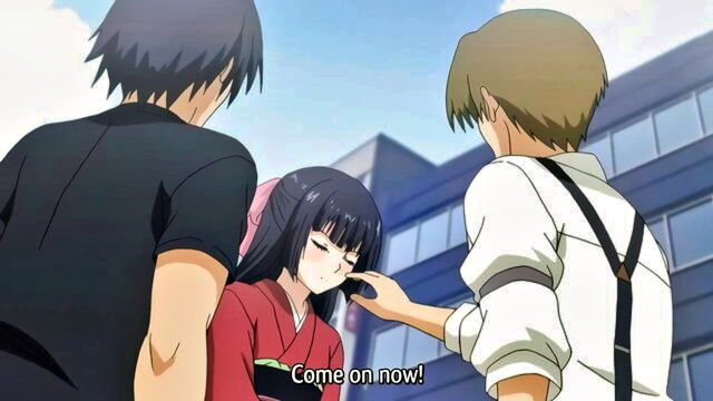 moaning, big boobs, schoolgirl - yakuza princess pussy licking