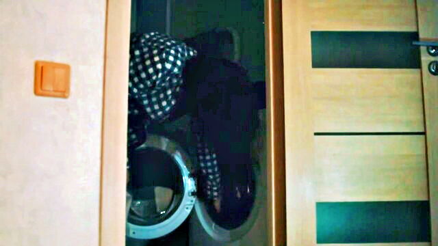 bigcock, shavedpussy, smalltits - small tits washing machine