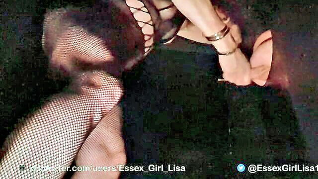 Lisa Essex - british amateur gloryhole wife lisa sucks two unknown cocks Lisa Essex
