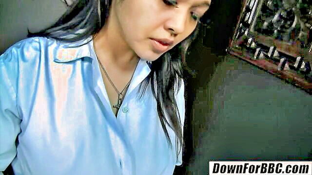 Mika Tan, Sledge Hammer - mika tan the american busty milf indulges in a deepthroat bj on a bbc and confesses her sins to sledge hammer via a gloryhole DownForBBC