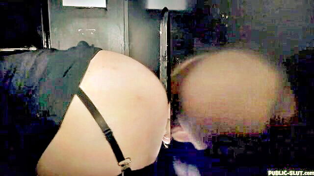 adult film actors solo performance in gloryhole at late night rush hour in january 2023 : Public Slut