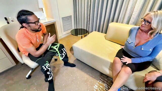 bbc threesome, maddie cross, andi james - maddie cross andi james threesome