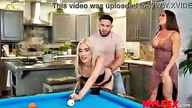 threeway, reality, threesome - stepmom and sister threesome