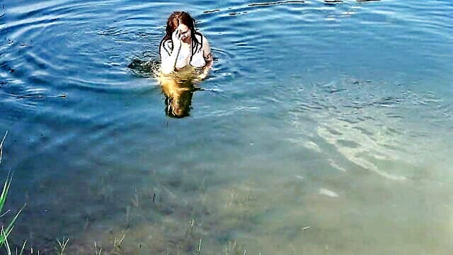 Hera Harding - brazen brunette hera harding indulges in deep water swim sans panties and bra revealing her tattoos and luscious dreadlocks FapHouse